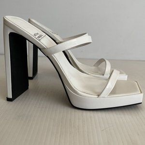 Jeffrey Campbell White Hustler Heels 88.5 NWB